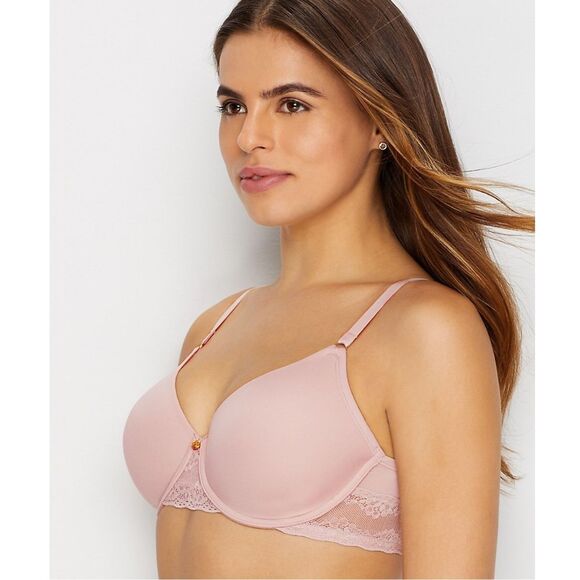 Natori NWT Bliss Perfection Contour Underwire T-Shirt Bra 32B Rose Beige - Picture 4 of 5